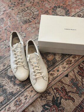 Common Projects Original Achilles Low White Leather Sneakers 42